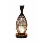 Outdoor Bamboo Lantern Garden Light | Warm White Decorative LED 3000K