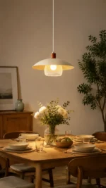 Art Mesh Glow Pendant Light – Nordic Modern LED Minimalist Pendant Lighting - Image 6