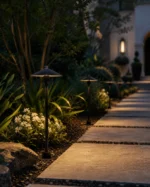 Shadowcap Modern Black Aluminum Outdoor Path Light - Image 3