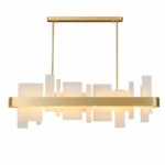 Amelie Modern Brass Linear LED Chandelier