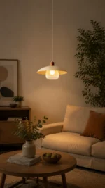 Art Mesh Glow Pendant Light – Nordic Modern LED Minimalist Pendant Lighting - Image 5