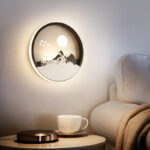 Round Themed Wall Sconces | Scenic & Artistic Designs - Image 4