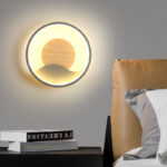 Minimalist Circular Wooden Wall Lamp – A Modern Home Choice with Warm Soft Light - Image 4
