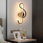 Melody of Light – Contemporary Curved Wall Lamp, Where Light Meets Art - Image 4