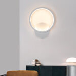 Minimalist Round Wall Light – 12W, Three-Color Adjustable - Image 3