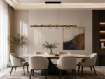 Brass Glass Linear Pendant Light – Modern LED Kitchen Island Lighting - Image 2