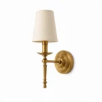 Brass Fabric Wall Light | Vintage Luxury Wall Sconce Antique Brass Decorative Lighting