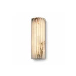 Modern Alabaster Wall Light | Fluted Stone LED Wall Sconce Bedroom & Hotel Lighting
