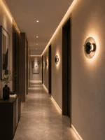 Modern Glass Wall Lamp | Delumina LED Wall Sconce Bedroom & Hotel Lighting - Image 3