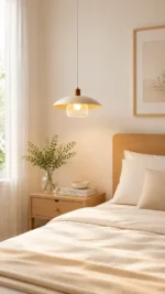 Art Mesh Glow Pendant Light – Nordic Modern LED Minimalist Pendant Lighting - Image 4