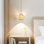 Modern-style creative curling pendant light with a lens light source at the bottom-999 - Image 4
