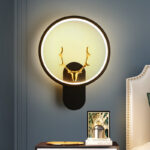 Minimalist Modular Wall Lights · Round / Square / Oval · Optional Antler Accents - Image 3