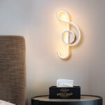 Melody of Light – Contemporary Curved Wall Lamp, Where Light Meets Art - Image 3
