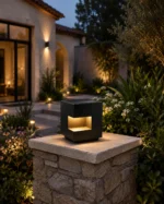 Modern Solar Cube Landscape Light | Outdoor LED Garden Cube 3000K Warm White - Image 4