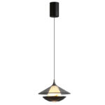 Modern creative UFO-shaped pendant light featuring a lens light source at the bottom-981