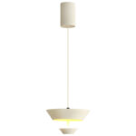 Modern creative inverted triangle pendant light featuring a lens light source at the bottom-959 - Image 3
