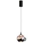 Modern creative teapot-shaped pendant light featuring a lens light source at the bottom-942