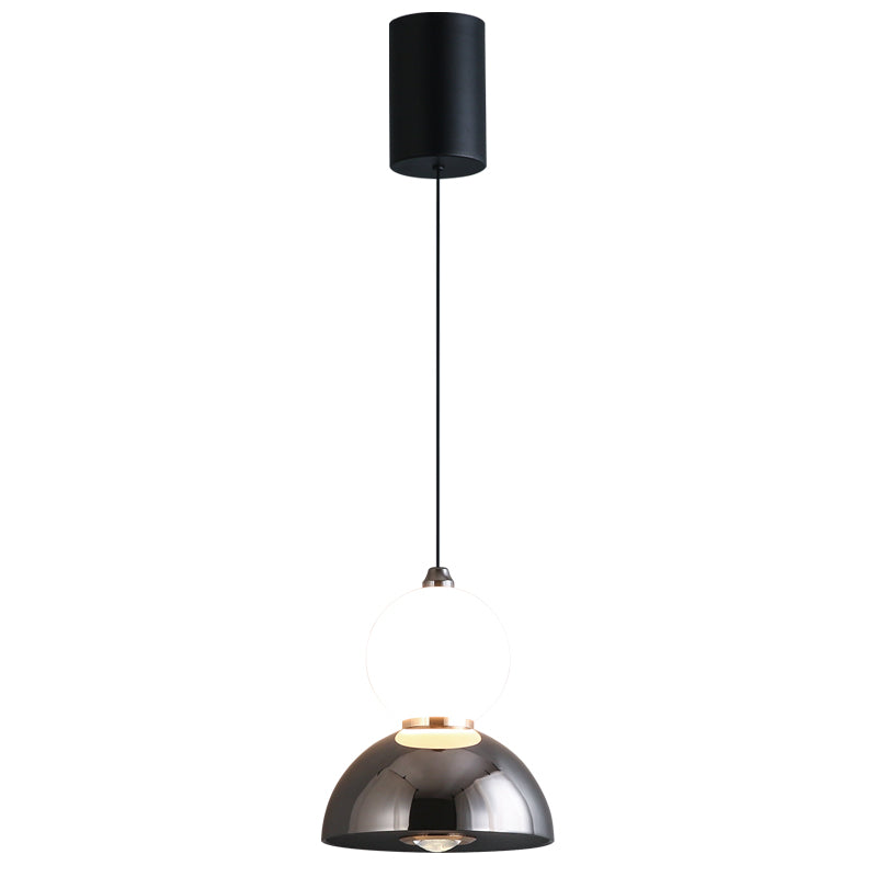 3034a1133efe01daba919094b70c6310_b7810c8e-29fd-4b04-a5a3-0e5fecc095d7-1.jpg Modern creative gourd-shaped pendant light featuring a lens light source at the bottom-961 - Image 1