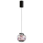 Modern-style creative curling pendant light with a lens light source at the bottom-999
