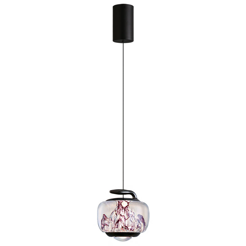 3034a1133efe01daba919094b70c6310_e5791a1c-09e4-4d24-b116-66f87aa13c9e-1.jpg Modern-style creative curling pendant light with a lens light source at the bottom-999 - Image 1