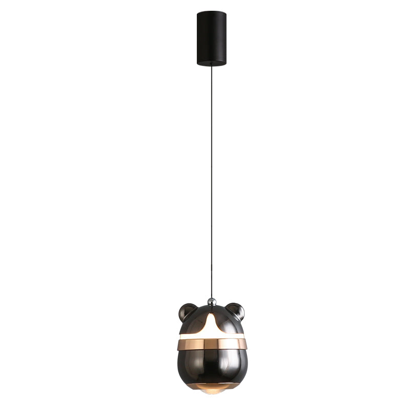 3034a1133efe01daba919094b70c6310_e8e5bacc-5142-48fe-bbf7-42f94b95ba91-1.jpg Modern creative red panda-shaped pendant light featuring a lens light source at the bottom-982 - Image 1