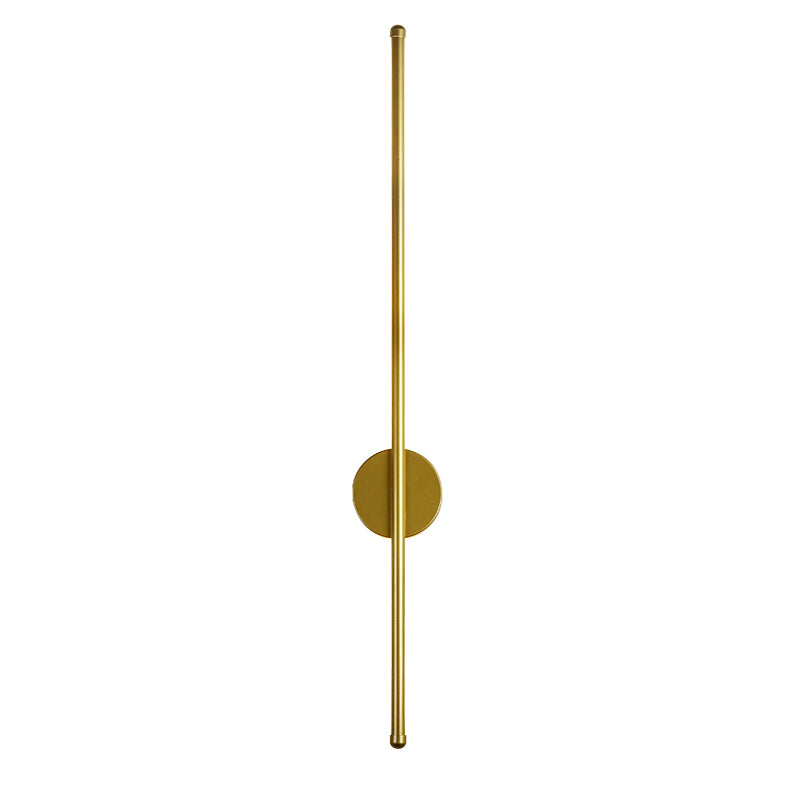 3034a1133efe01daba919094b70c6310_eed9d109-d0dd-4e4a-b5b5-4cdaf35fad21-1.jpg Minimalist Round Base Linear Wall Light · Modern Bedroom Essential - Image 1