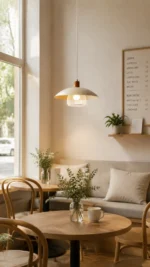 Art Mesh Glow Pendant Light – Nordic Modern LED Minimalist Pendant Lighting - Image 3