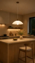 French Vintage Petal Glass Pendant Light | Elegant LED Pendant Lighting Fixture - Image 3