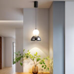 Modern creative gourd-shaped pendant light featuring a lens light source at the bottom-961 - Image 2