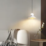 Modern creative UFO-shaped pendant light featuring a lens light source at the bottom-987 - Image 3
