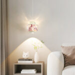 Modern-style creative curling pendant light with a lens light source at the bottom-999 - Image 3