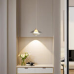Modern creative UFO-shaped pendant light featuring a lens light source at the bottom-981 - Image 3