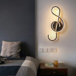 Melody of Light – Contemporary Curved Wall Lamp, Where Light Meets Art - Image 2