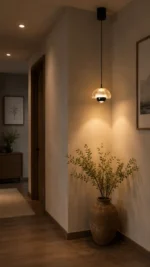 Full Spectrum Eye-Care Pendant Light – Cream White Modern LED Pendant Light - Image 4