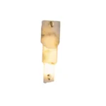 Natural Alabaster LED Wall Light – Modern Brass Ambient Wall Lamp (3 Sizes)