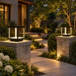 Modern Outdoor LED Pillar Light | Minimalist Garden Post Lamp - Image 2