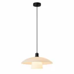 Full Spectrum Minimal Glow Pendant Light – Modern Beige LED Ceiling Pendant