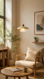 Art Mesh Glow Pendant Light – Nordic Modern LED Minimalist Pendant Lighting - Image 2