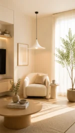Modern Disc Pendant Light | Minimalist LED Pendant Lighting Fixture for Interiors - Image 2