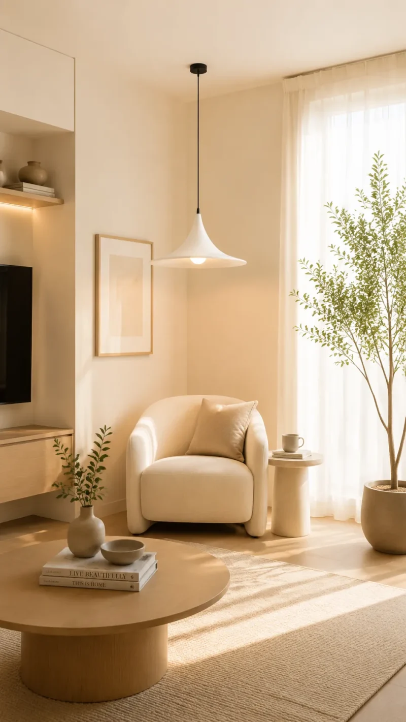 Modern Disc Pendant Light | Minimalist LED Pendant Lighting Fixture for Interiors - Image 2