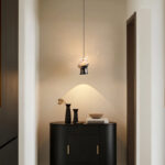 Modern style, creative bamboo-section pendant light with an ambient lens light source at the bottom-1040 - Image 2