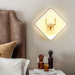 Minimalist Modular Wall Lights · Round / Square / Oval · Optional Antler Accents - Image 6