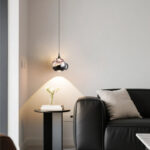 Modern creative teapot-shaped pendant light featuring a lens light source at the bottom-942 - Image 2