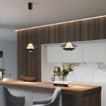 Modern creative UFO-shaped pendant light featuring a lens light source at the bottom-981 - Image 4