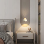 Modern creative mountain-shaped pendant light featuring a lens light source at the bottom-958 - Image 3