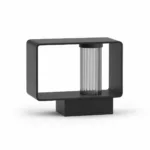 Frame Black Outdoor Post Lamp for Garden, Pathway and Villa Entrance Lighting