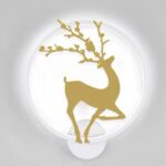 Deer Impression Round Wall Light | Nature-Inspired Elegance in Soft Glow - Image 6