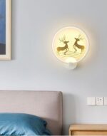 Deer Impression Round Wall Light | Nature-Inspired Elegance in Soft Glow - Image 8