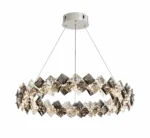 Crystal Ring LED Pendant Light | Modern Luxury Crystal Chandelier Ceiling Lighting