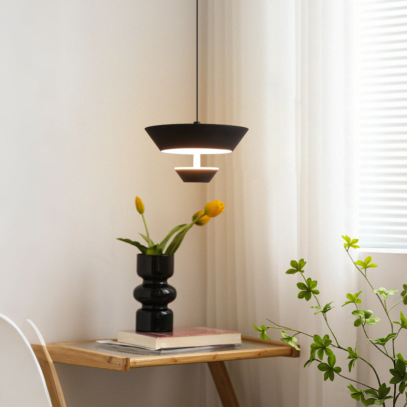 5_26252df8-3003-4505-98f5-bf041083054e-1.jpg Modern creative inverted triangle pendant light featuring a lens light source at the bottom-959 - Image 1